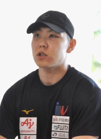 新濱、五輪へ「強い気持ちで」　事故で顔面骨折、練習公開