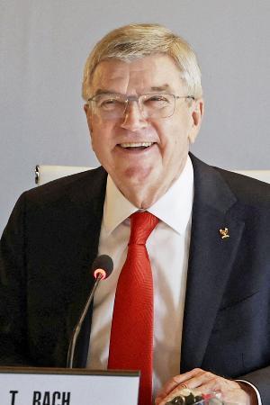 ＩＯＣバッハ会長に功労賞　ＯＣＡ、総会開会式で授与