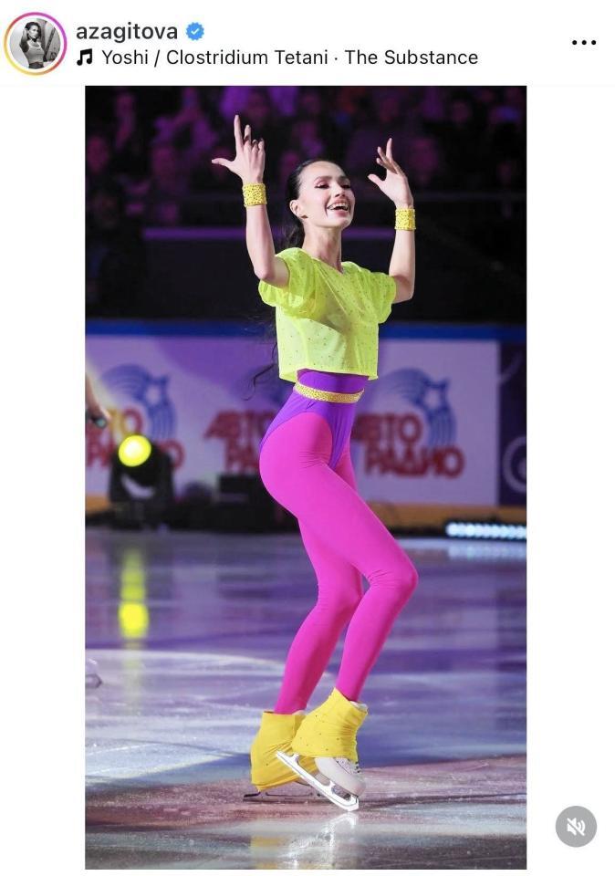 　ザギトワのインスタグラム＠ａｚａｇｉｔｏｖａより