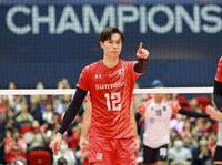 　サントリー・高橋藍（撮影・石湯恒介）