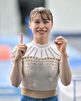 　１０年ぶりの優勝を決めた杉原愛子（撮影・堀内翔）