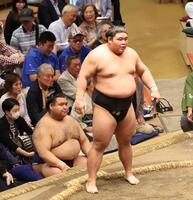 　全勝を守る伯桜鵬