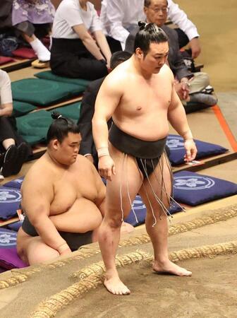 　朝日龍に敗れた炎鵬
