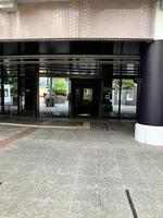 　停電で真っ暗になった千葉ポートアリーナ（撮影・山本鋼平）