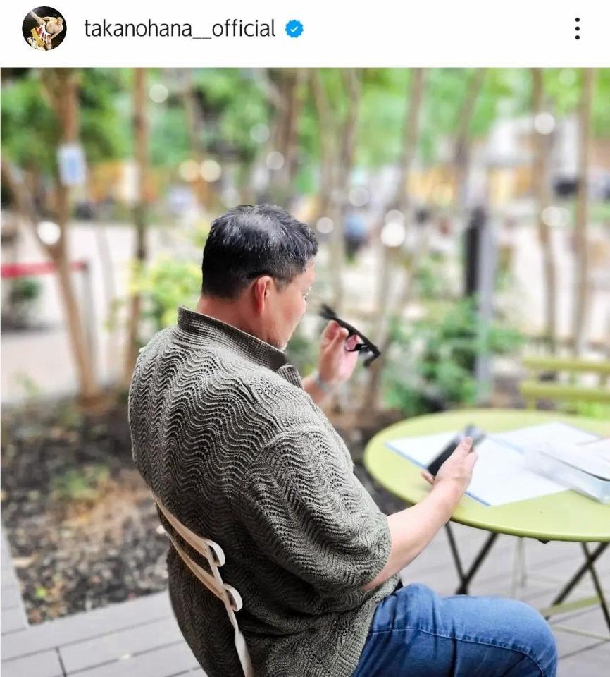 　貴乃花光司氏のインスタグラム（ｔａｋａｎｏｈａｎａ＿＿ｏｆｆｉｃｉａｌ）より