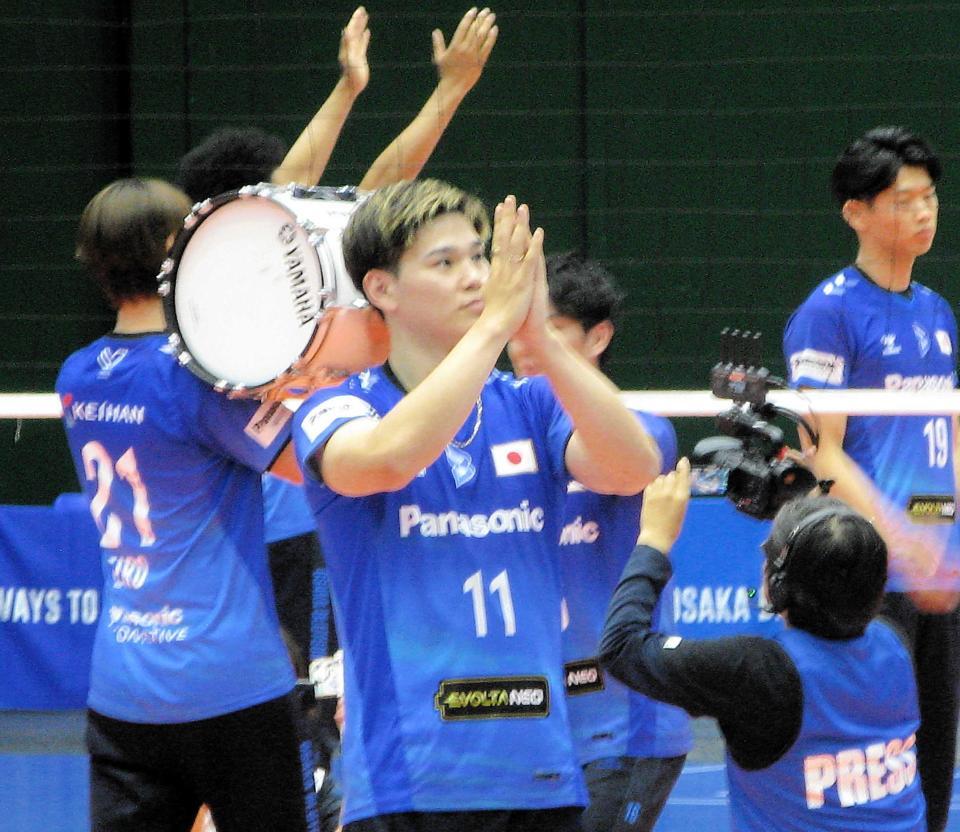 　ファン感謝デーに参加した大阪Ｂ・西田有志