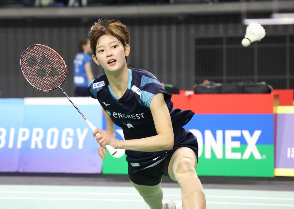 　１回戦を突破した渡辺勇大、田口真彩組＝２４年１２月