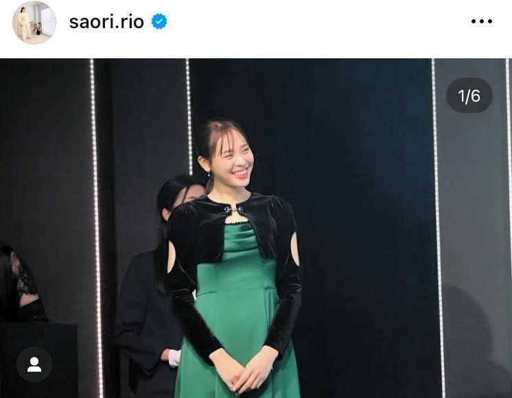 　ＳＶ．ＬＥＡＧＵＥアワードで。迫田さおりさんのインスタグラム＠ｓａｏｒｉ．ｒｉｏより 