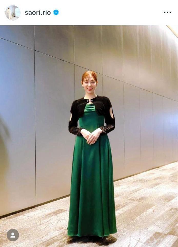 　ＳＶ．ＬＥＡＧＵＥアワードで。迫田さおりさんのインスタグラム＠ｓａｏｒｉ．ｒｉｏより 