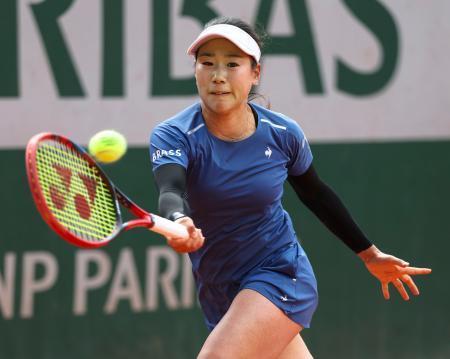 日比野菜緒、本戦出場を決める　全仏テニス予選女子３回戦