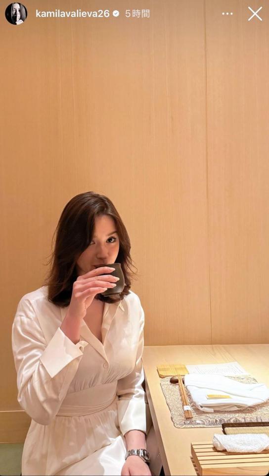 　ワリエワのインスタグラム＠ｋａｍｉｌａｖａｌｉｅｖａ２６より