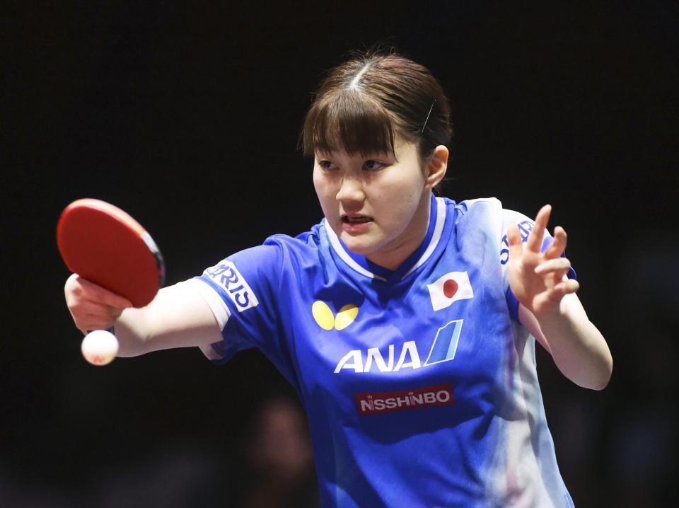 　女子シングルス準々決勝で敗れた大藤沙月＝ドーハ近郊（共同）