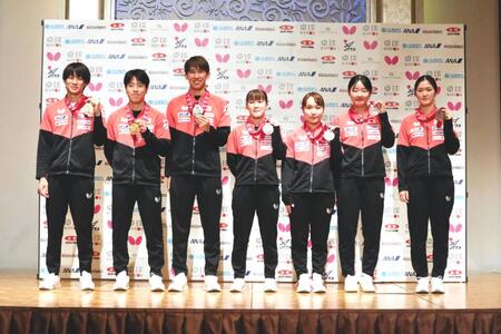 ２８年ロス五輪卓球女子ダブルスでの「みまひな」再結成へ意欲　伊藤美誠、早田ひなが世界選手権から帰国