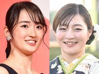 　清水希容さん（左）と角田夏実