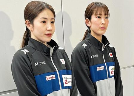 　志田千陽（左）と松山奈未