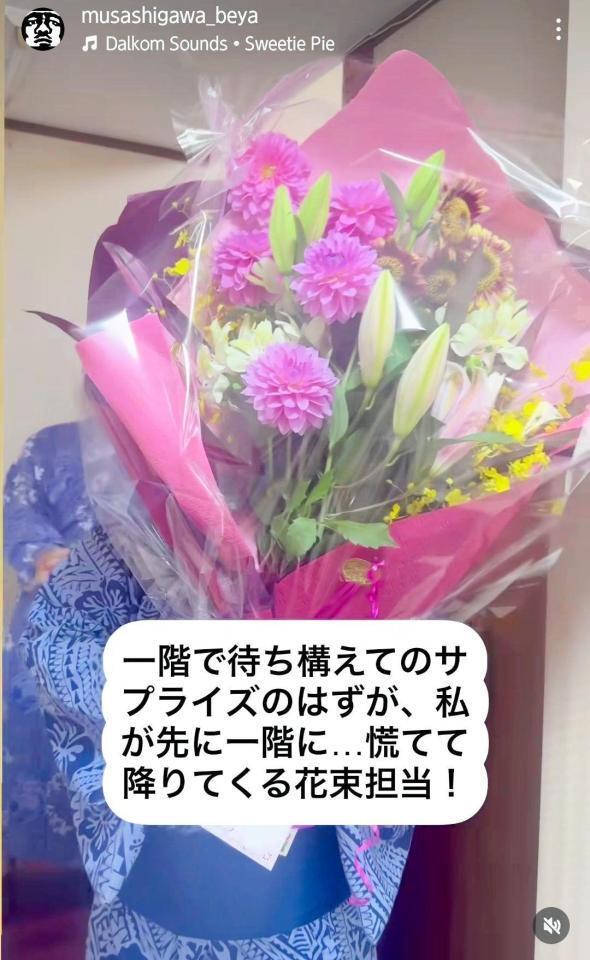 　武蔵川部屋の公式インスタグラム（ｍｕｓａｓｈｉｇａｗａ＿ｂｅｙａ）より