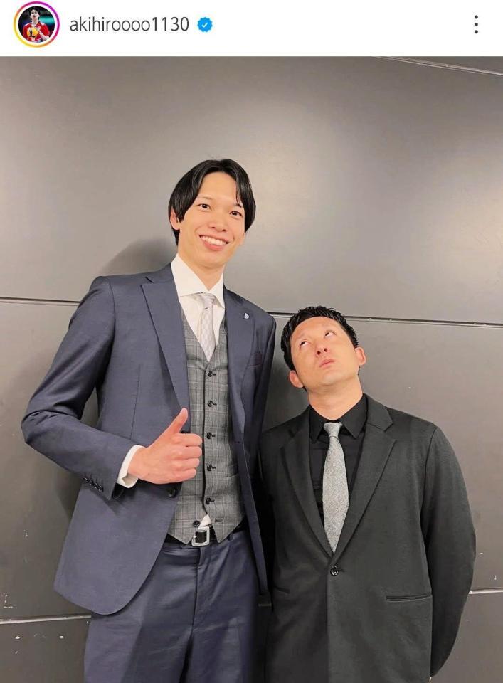 　山内晶大のインスタグラム（ａｋｉｈｉｒｏｏｏｏ１１３０）より