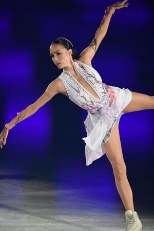 　優雅な演技で魅了するアリーナ・ザギトワ（撮影・開出牧）