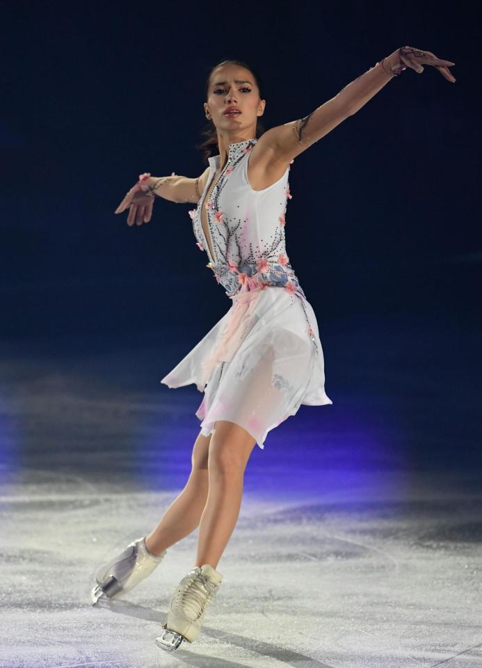 　優雅な演技で魅了するアリーナ・ザギトワ（撮影・開出牧）