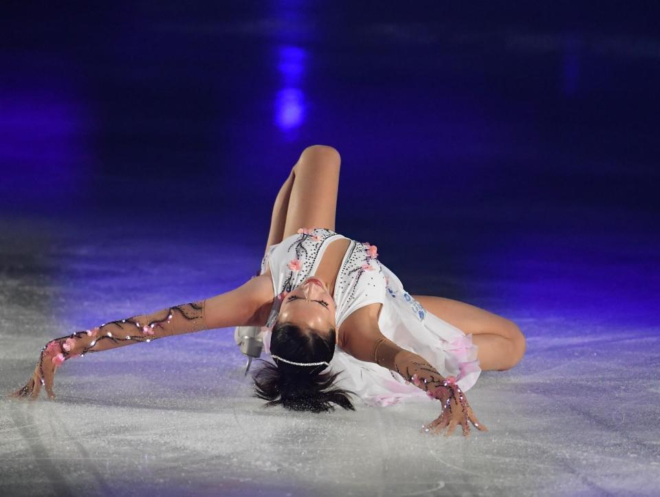 　優雅な演技で魅了するアリーナ・ザギトワ（撮影・開出牧）