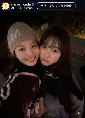 本田真凜さんインスタグラム（ｍａｒｉｎ＿ｈｏｎｄａ）より