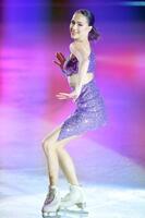 　華麗な演技で魅了するアリーナ・ザギトワ（撮影・開出牧）