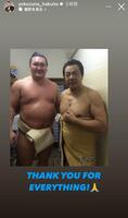 　宮城野親方インスタグラム（ｙｏｋｏｚｕｎａ＿ｈａｋｕｈｏ）ストーリーズより