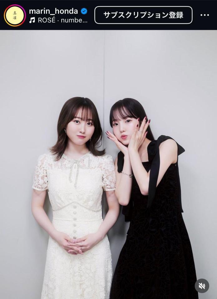本田真凜さんインスタグラム（ｍａｒｉｎ＿ｈｏｎｄａ）より