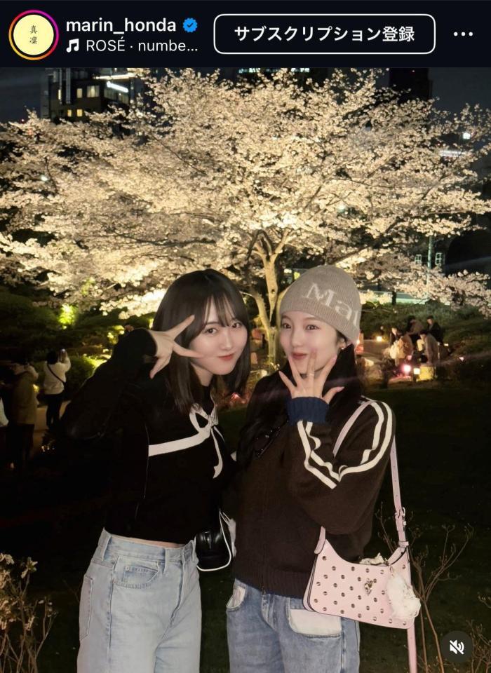 本田真凜さんインスタグラム（ｍａｒｉｎ＿ｈｏｎｄａ）より
