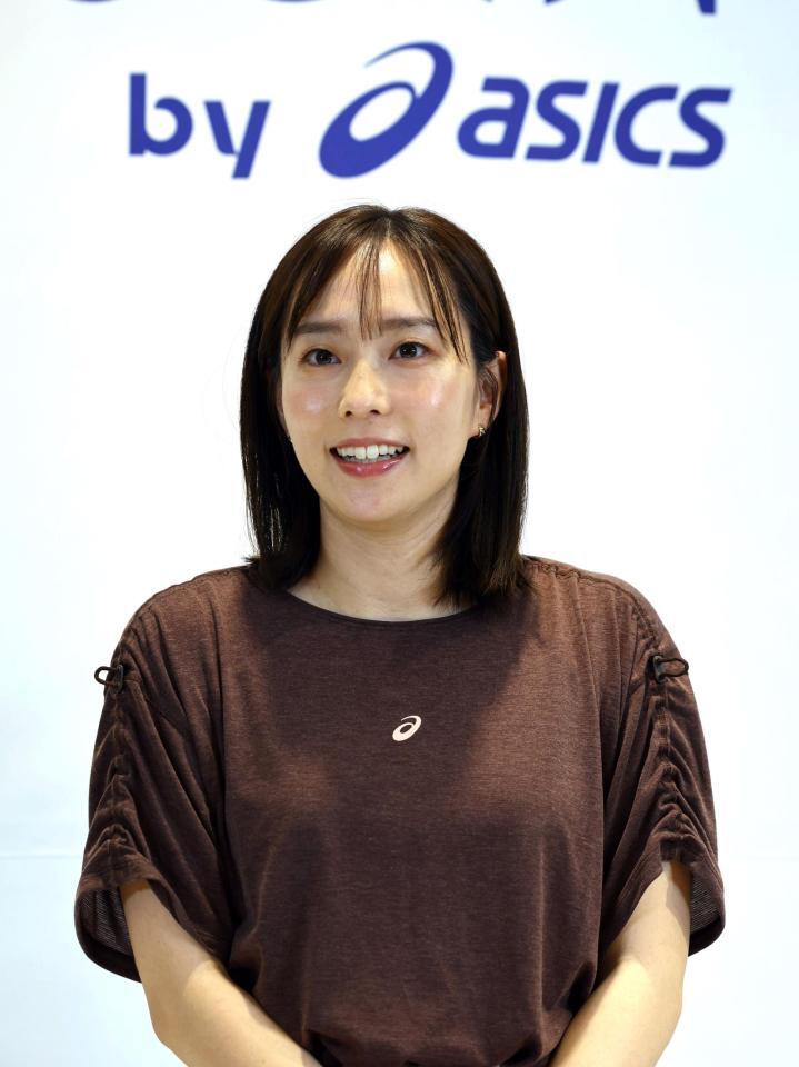 　イベントを終え取材に応じる石川佳純さん（撮影・山口登）