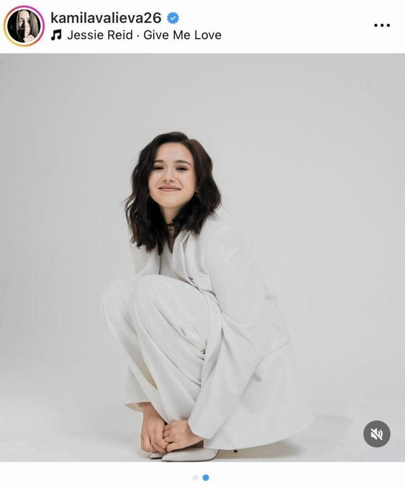 ワリエワのインスタグラム＠ｋａｍｉｌａｖａｌｉｅｖａ２６より