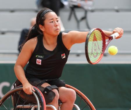 全仏テニス、上地が準決勝進出　車いすの部