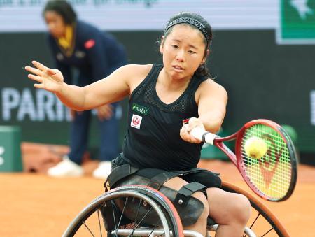 全仏テニス車いす、上地が優勝　５年ぶり５度目、ダブルスと２冠