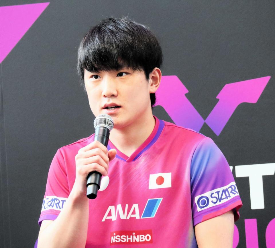 　トークショーに参加した張本智和