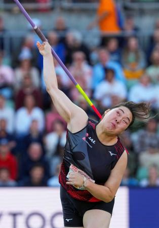 女子やり投げで北口が優勝　陸上ダイヤモンドリーグ