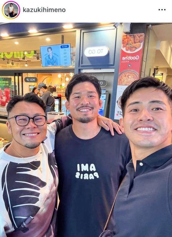 姫野和樹のインスタグラム＠ｋａｚｕｋｉｈｉｍｅｎｏより