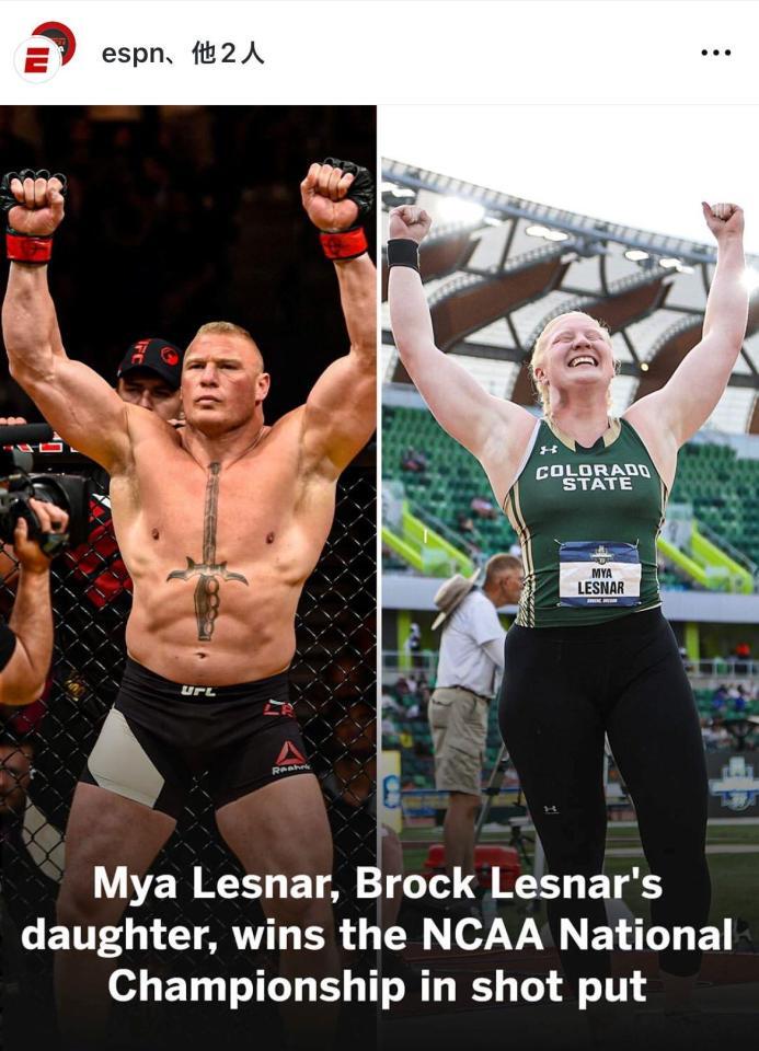 　ＥＳＰＮのインスタグラム（ｅｓｐｎ）より