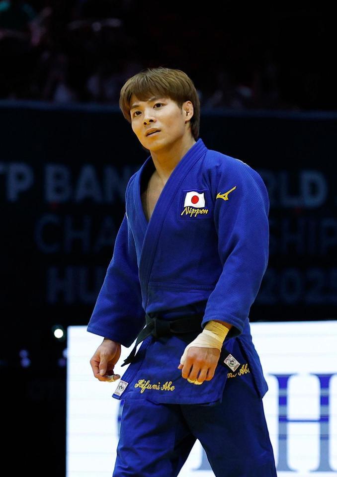 　準々決勝で敗れた阿部一二三（共同）