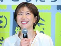 　笑顔を浮かべる元バドミントン日本代表でタレントの潮田玲子