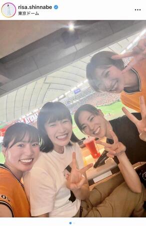 　新鍋理沙さんのインスタグラム＠ｒｉｓａ．ｓｈｉｎｎａｂｅより