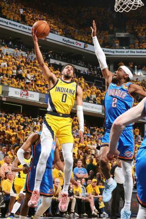 NBAペーサーズ快勝、最終戦に 決勝第6戦、年間王者決定へ