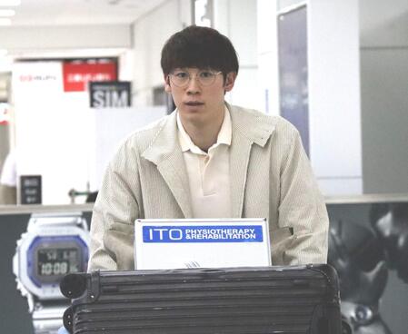 　成田空港に帰国した石川祐希