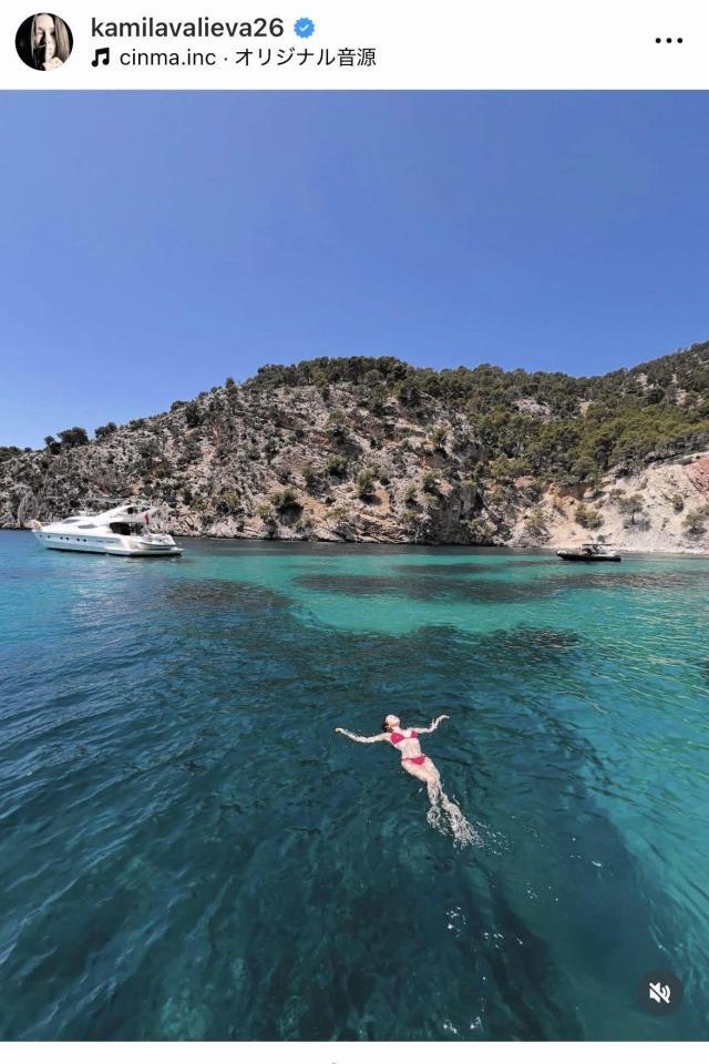　ワリエワのインスタグラム＠ｋａｍｉｌａｖａｌｉｅｖａ２６より