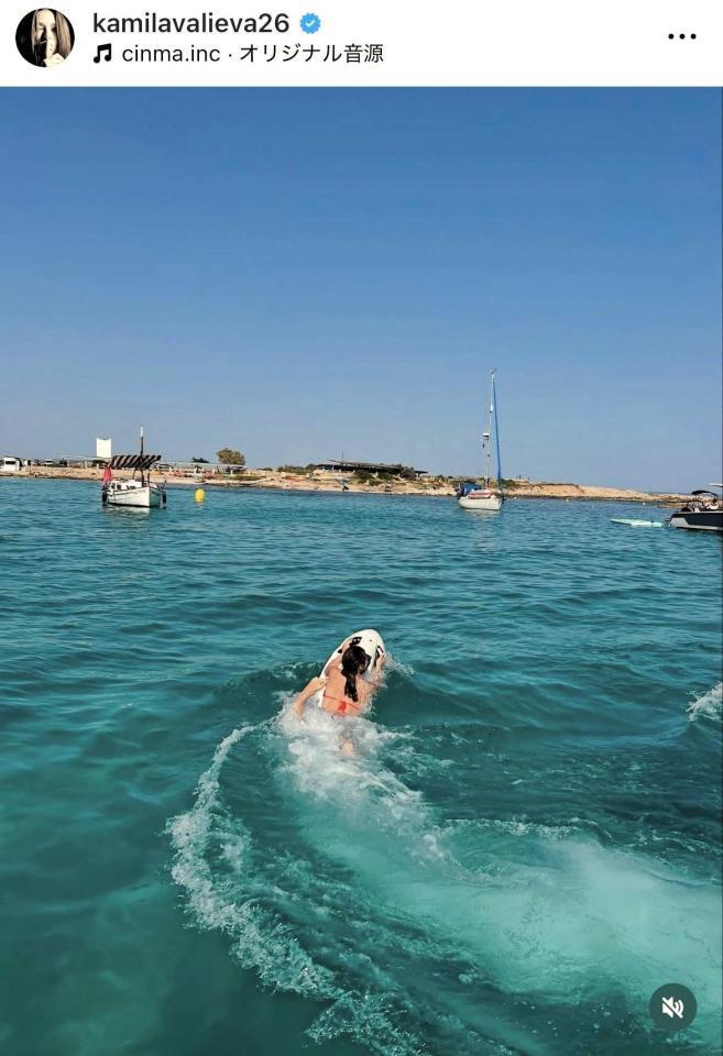 　ワリエワのインスタグラム＠ｋａｍｉｌａｖａｌｉｅｖａ２６より