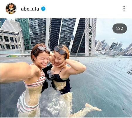 　阿部詩のインスタグラム（＠ａｂｅ＿ｕｔａ）から