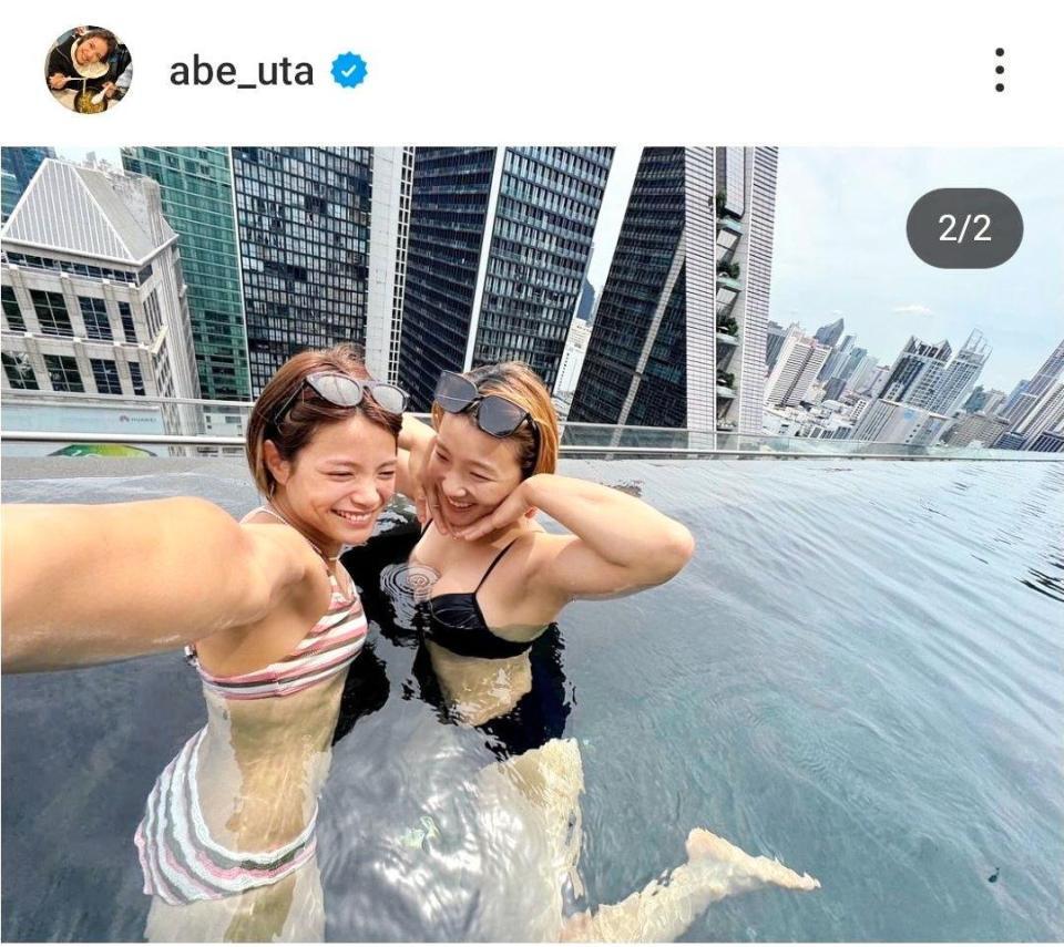 　阿部詩のインスタグラム（＠ａｂｅ＿ｕｔａ）から