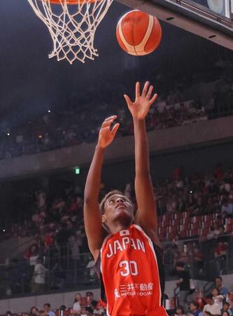 　日本代表として練習する馬瓜エブリン＝２０２４年７月