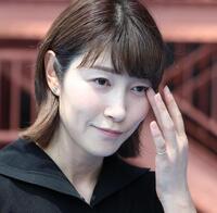 　取材に応じる狩野舞子さん（撮影・金田祐二）