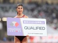 　女子５０００メートル決勝を制した田中希実（撮影・石井剣太郎）