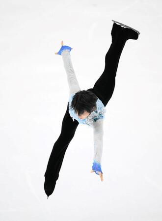 　仙台市アリーナイベントアイスショー「Ｔｈｅ　Ｆｉｒｓｔ　Ｓｋａｔｅ」に出演した羽生結弦さん（撮影・堀内翔）